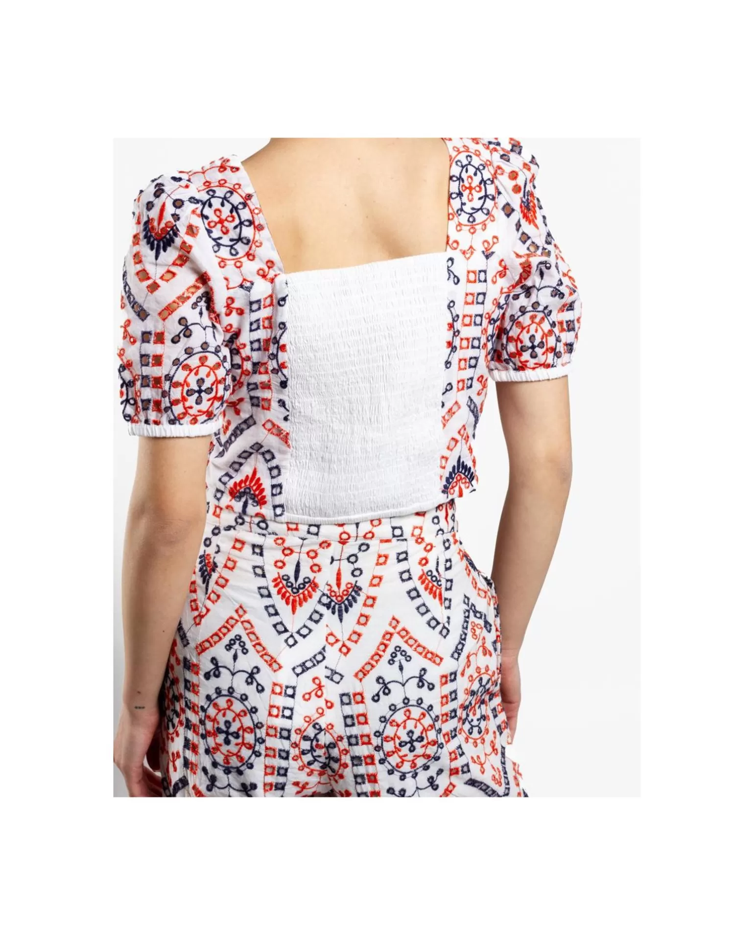 Mujer Cuplé Crop Top Manga Algodon Multicolor